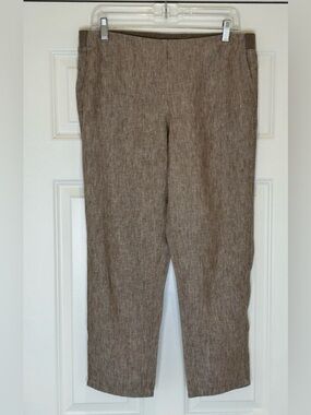 J. Jill Love Linen Straight Leg Pants size MP Medium Petite